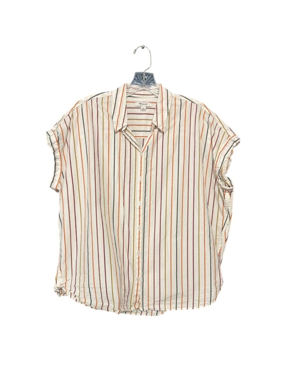 Madewell Cotton Oversize Striped Blouse - Picture 4 of 8